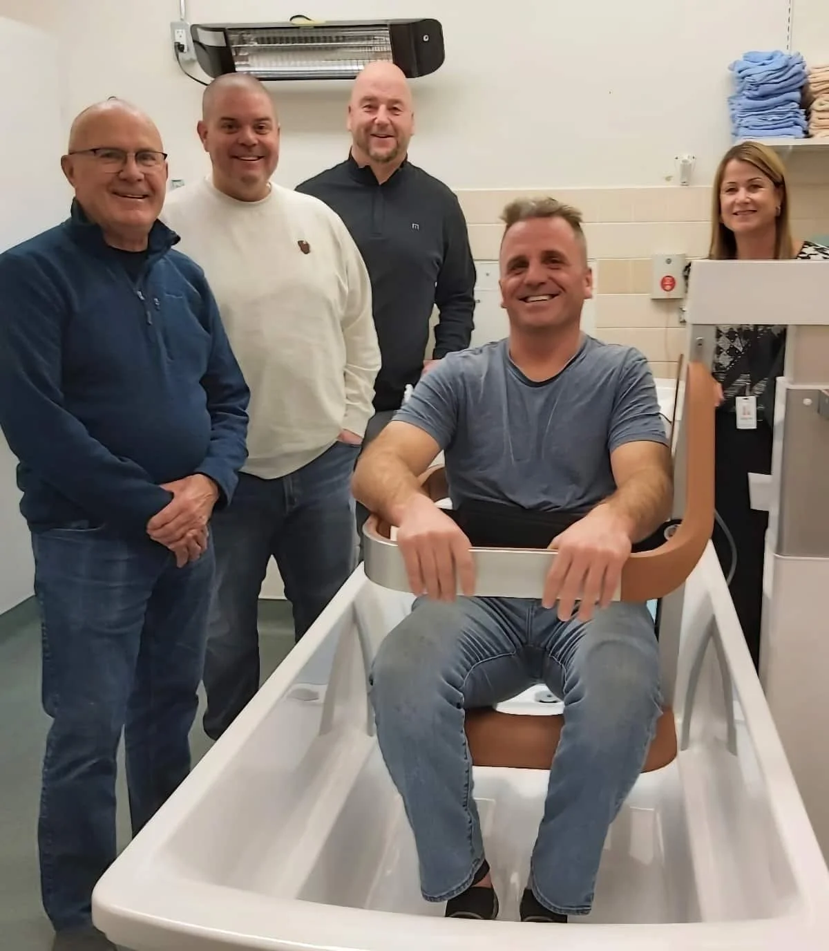 New therapeutic tub and lift now in use at Eston Health Centre