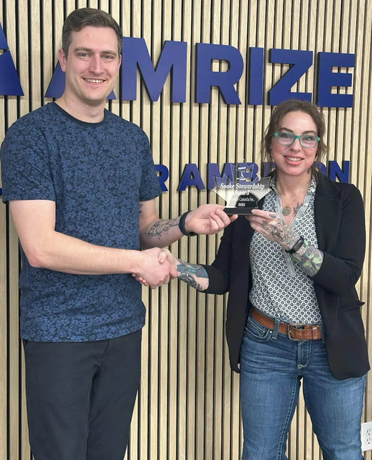 Amrize Canada Inc., receives 2025 Snakes on a Plain Stewardship Award