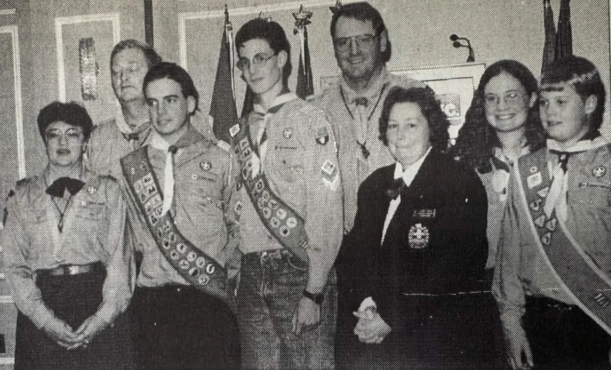 Prairie Gold Scouts Honoured with Chief Scout Award in 1997