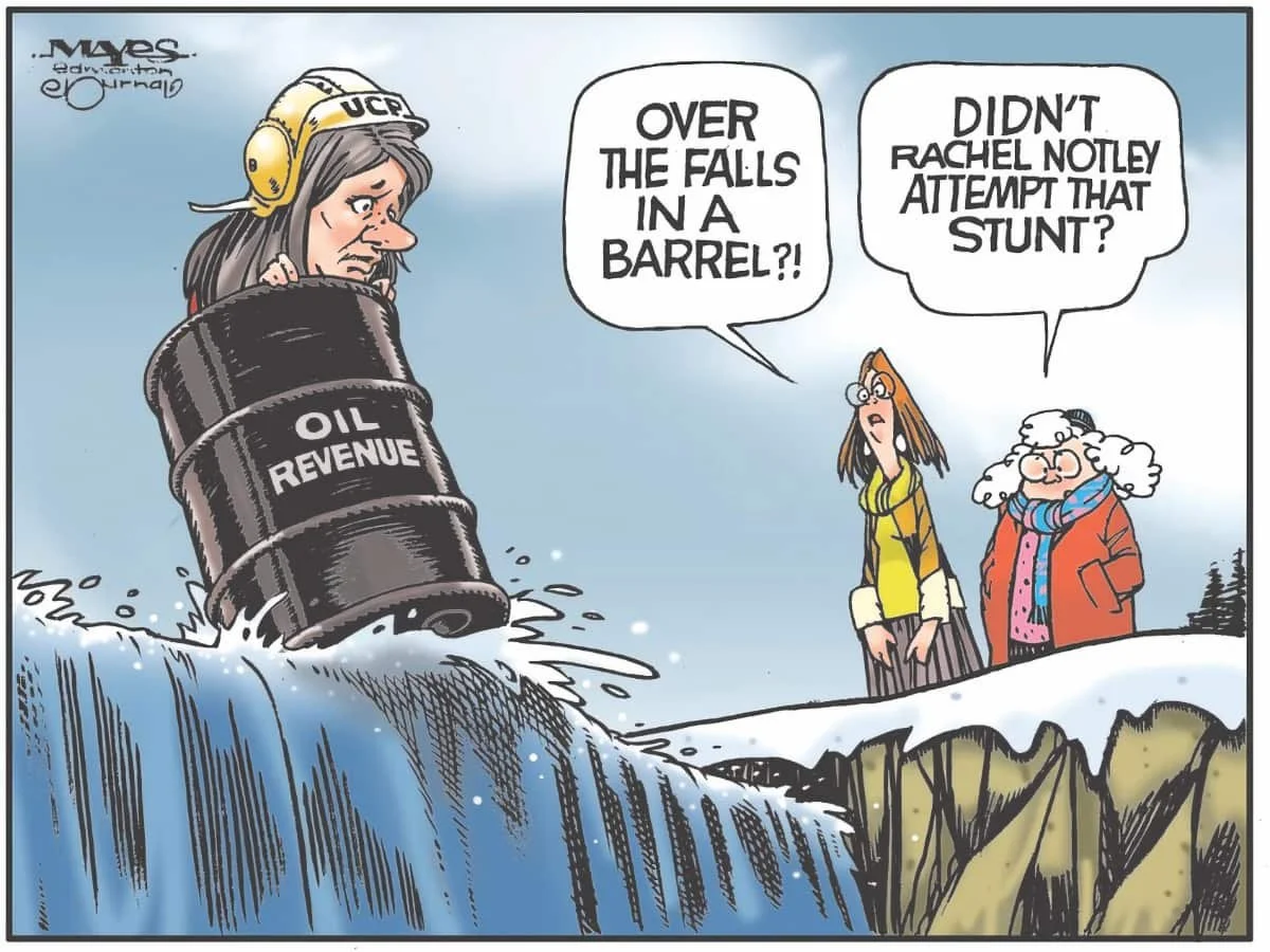 Editorial Cartoon: Oil Revenue