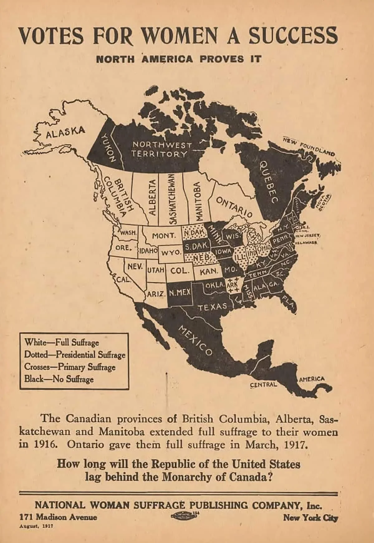 Prairie provinces led Canada in granting women the vote in 1916