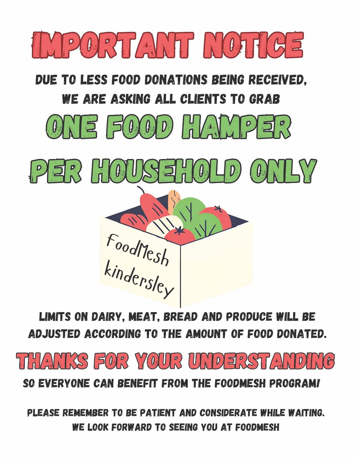 FoodMesh continues to serve Kindersley and area