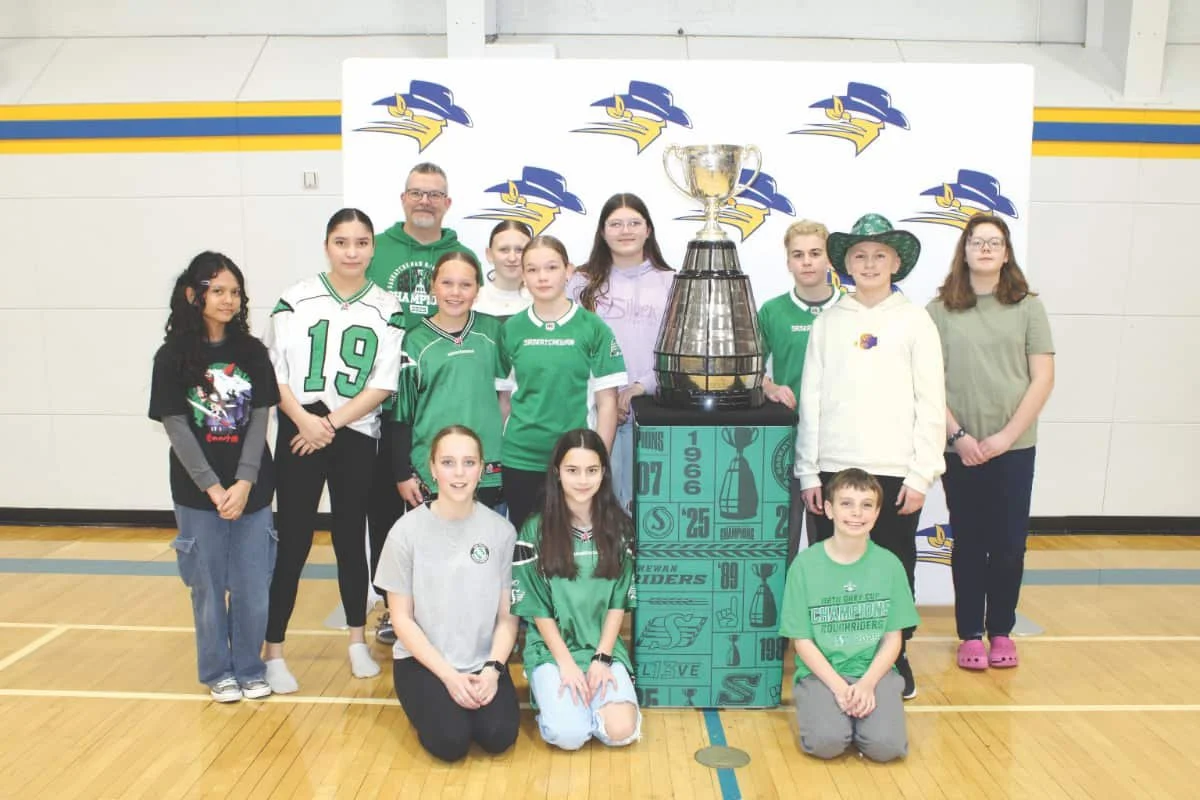 Grey Cup visits Kerrobert Composite School