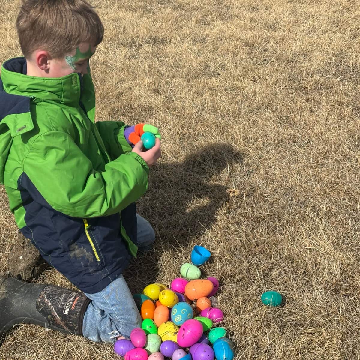The egg hunt was on at Eston museum