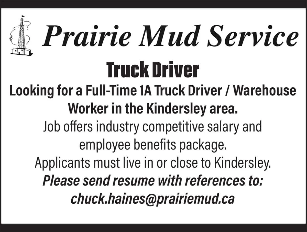 Prairie Mud Service: Truck Driver