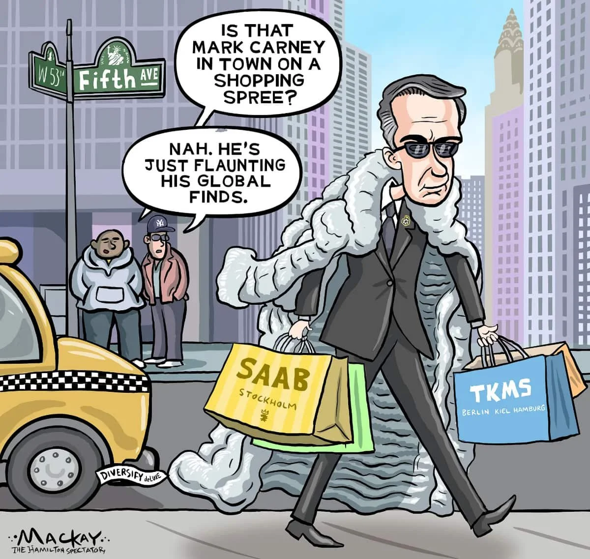 Editorial Cartoon: Shopping Spree