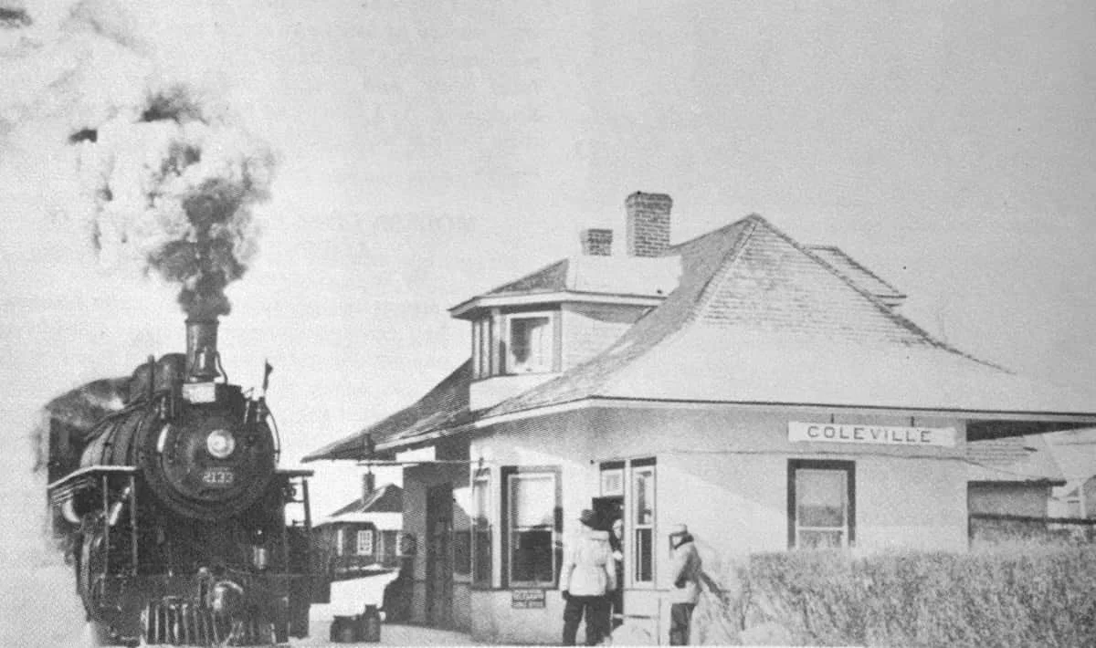 Coleville's population quadrupled from 1951-1954