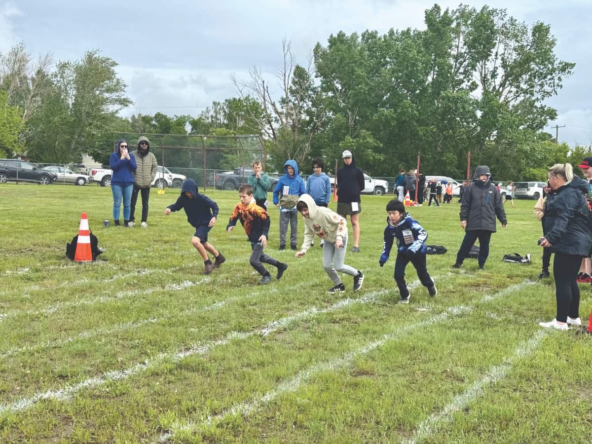 Track and field day goes ahead come rain or shine
