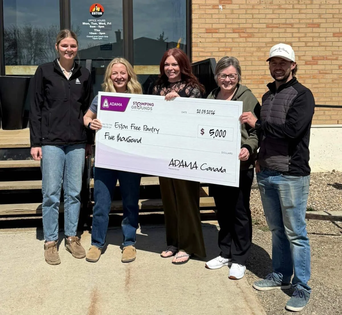 ADAMA grant helps keep Eston Free Pantry shelves stocked