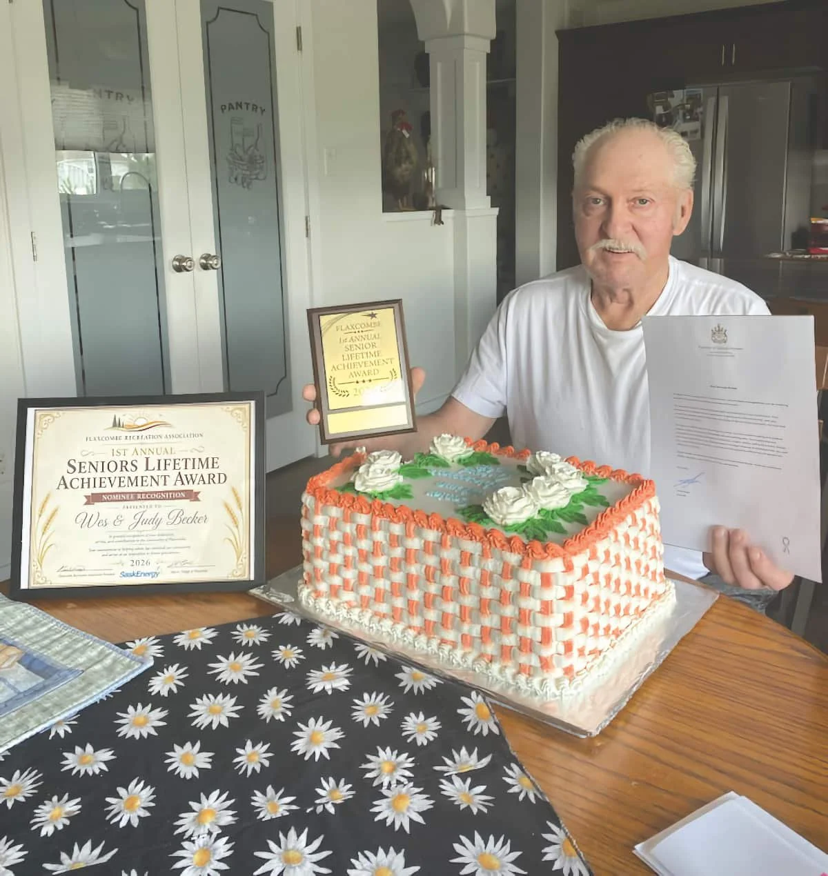 Flaxcombe honours Wes and Judy Becker with lifetime achievement award