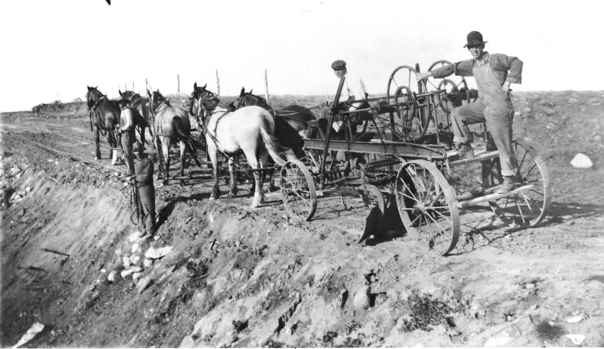 Memories: Road construction in the early 1900s