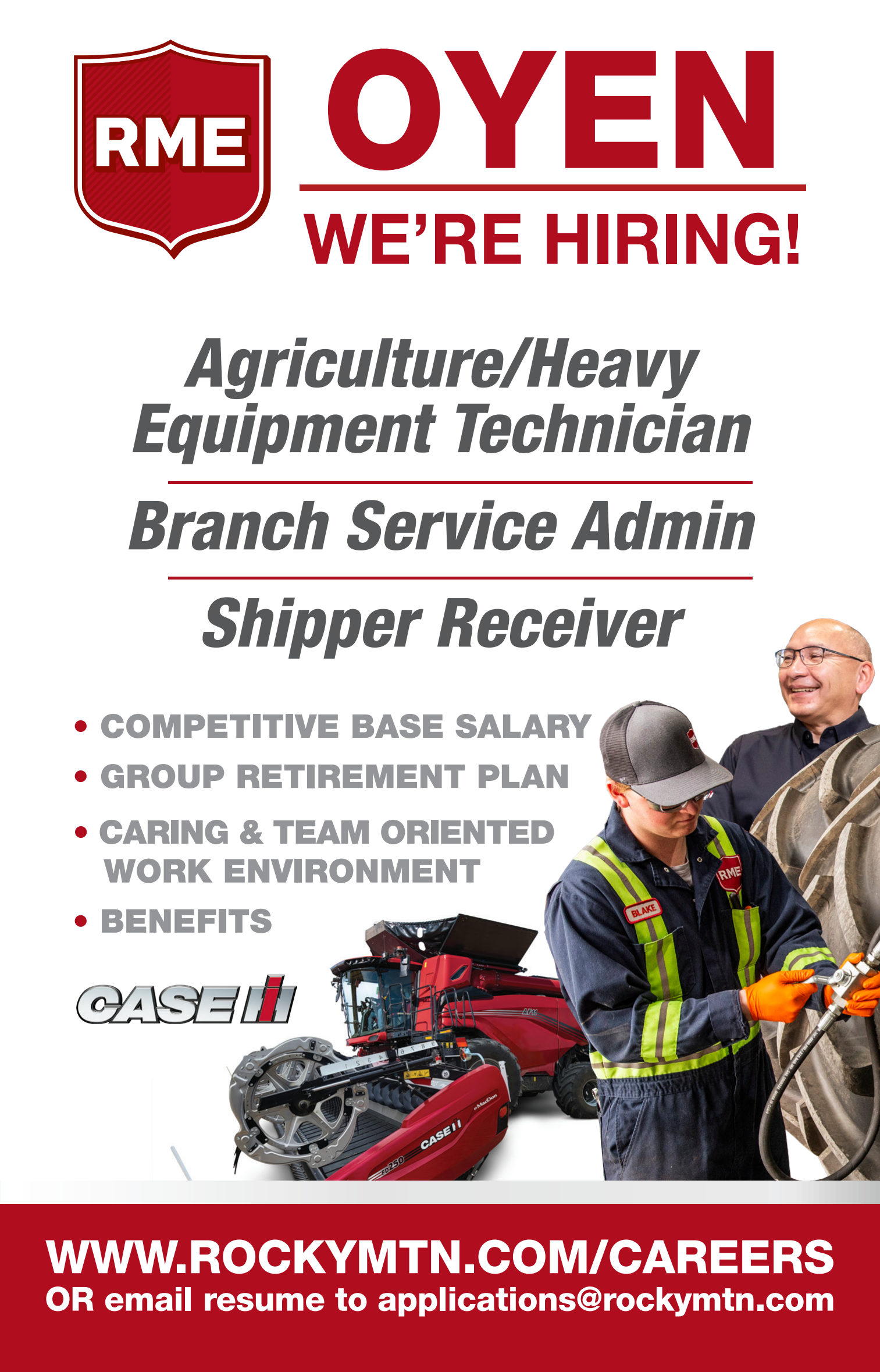 RME Oyen - Agriculture/Heavy Equipment Technician