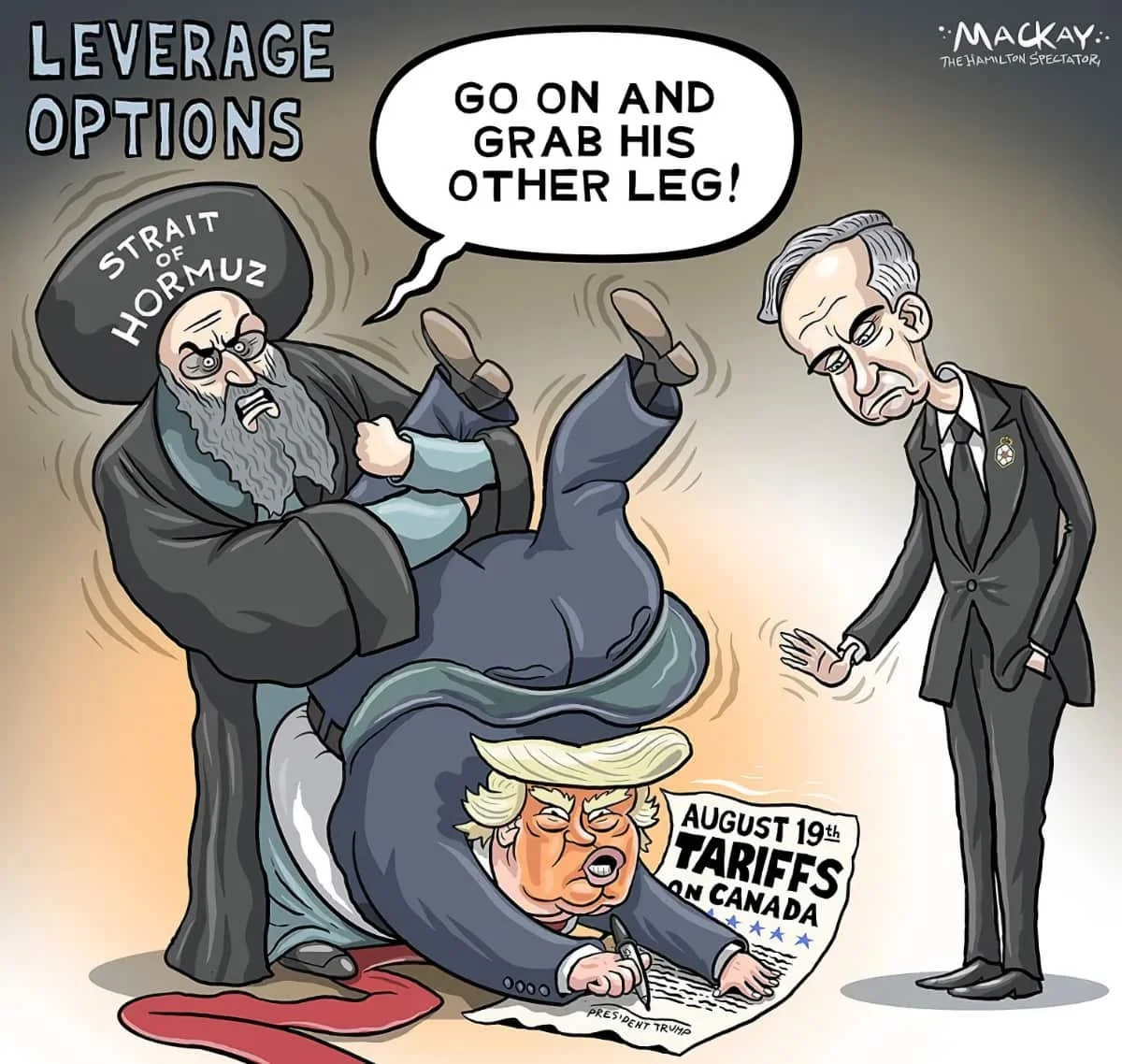 Editorial Cartoon: Leverage Options