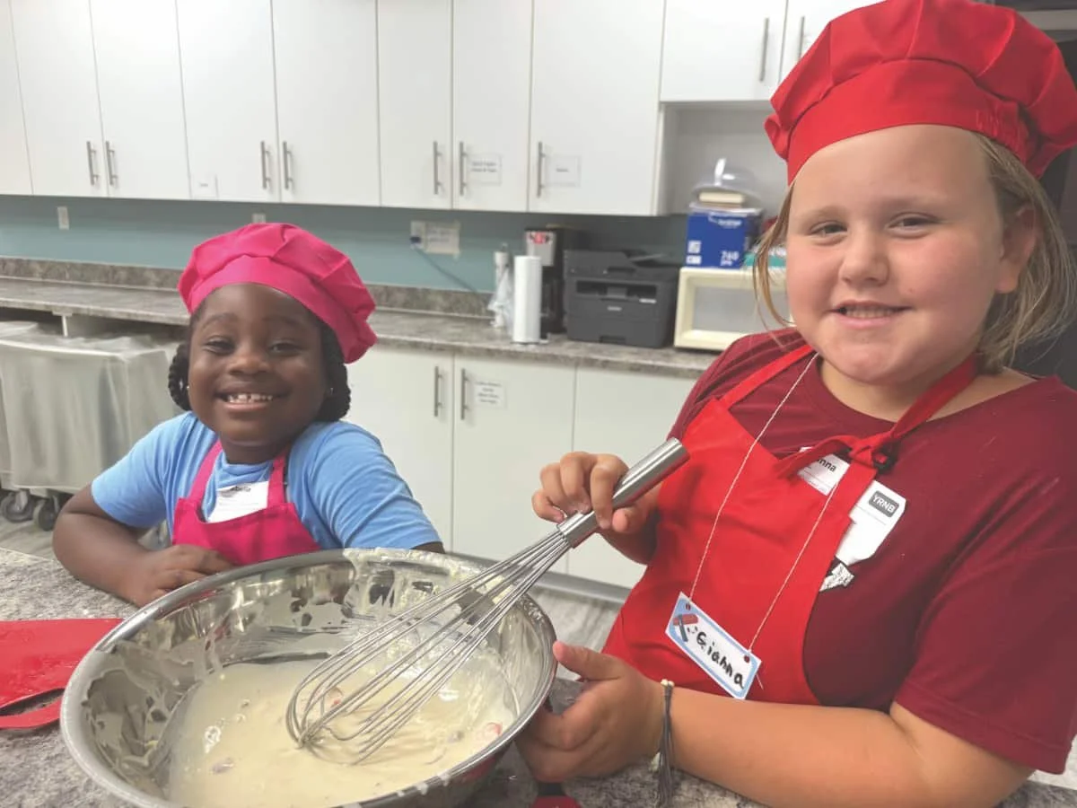 Young chefs were busy cooking at "What's Cooking" VBS