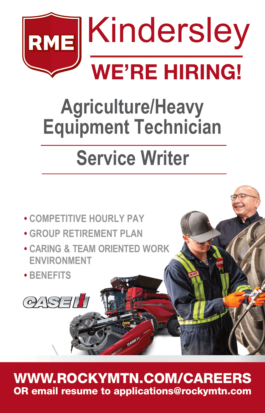 RME Kindersley - Now Hiring