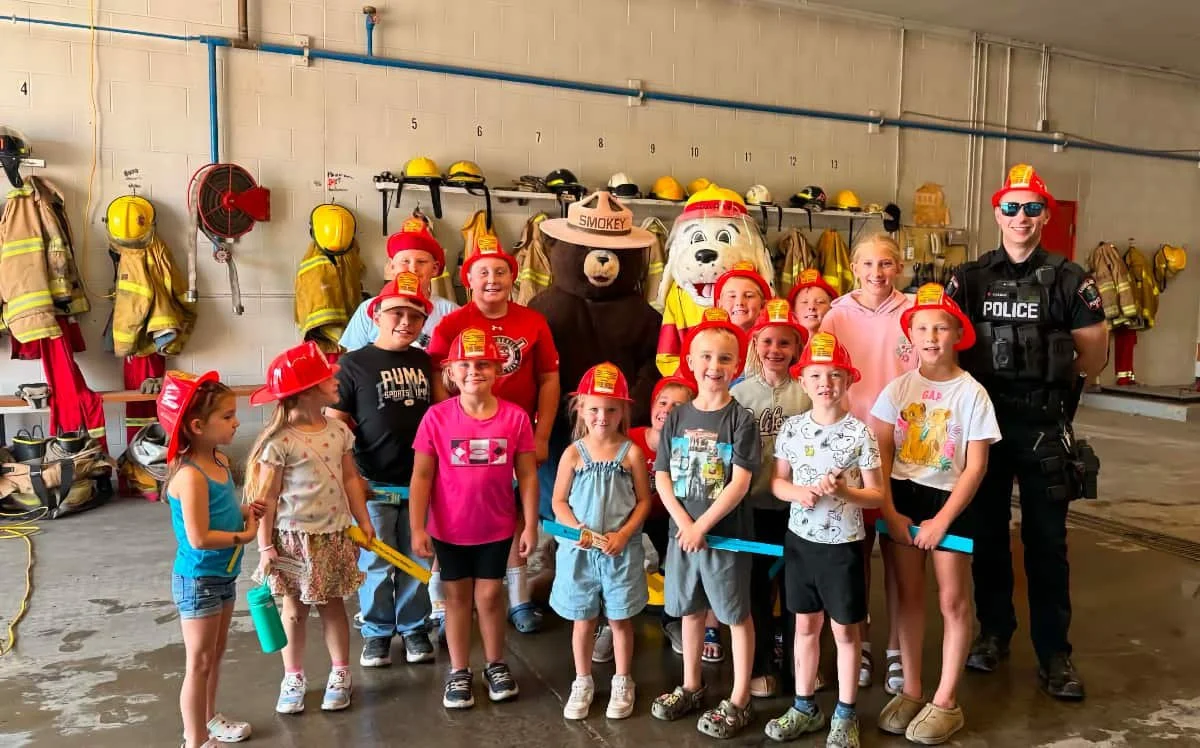 Smokey Bear and Sparky the Fire Dog visit Luseland