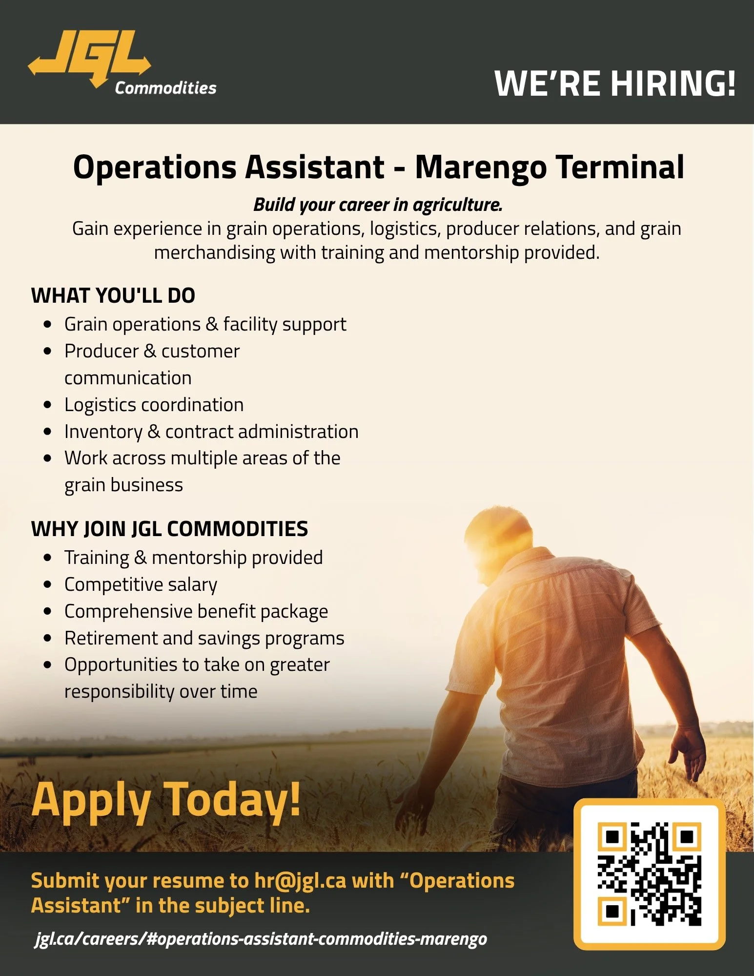 Operations Assistant - JGL