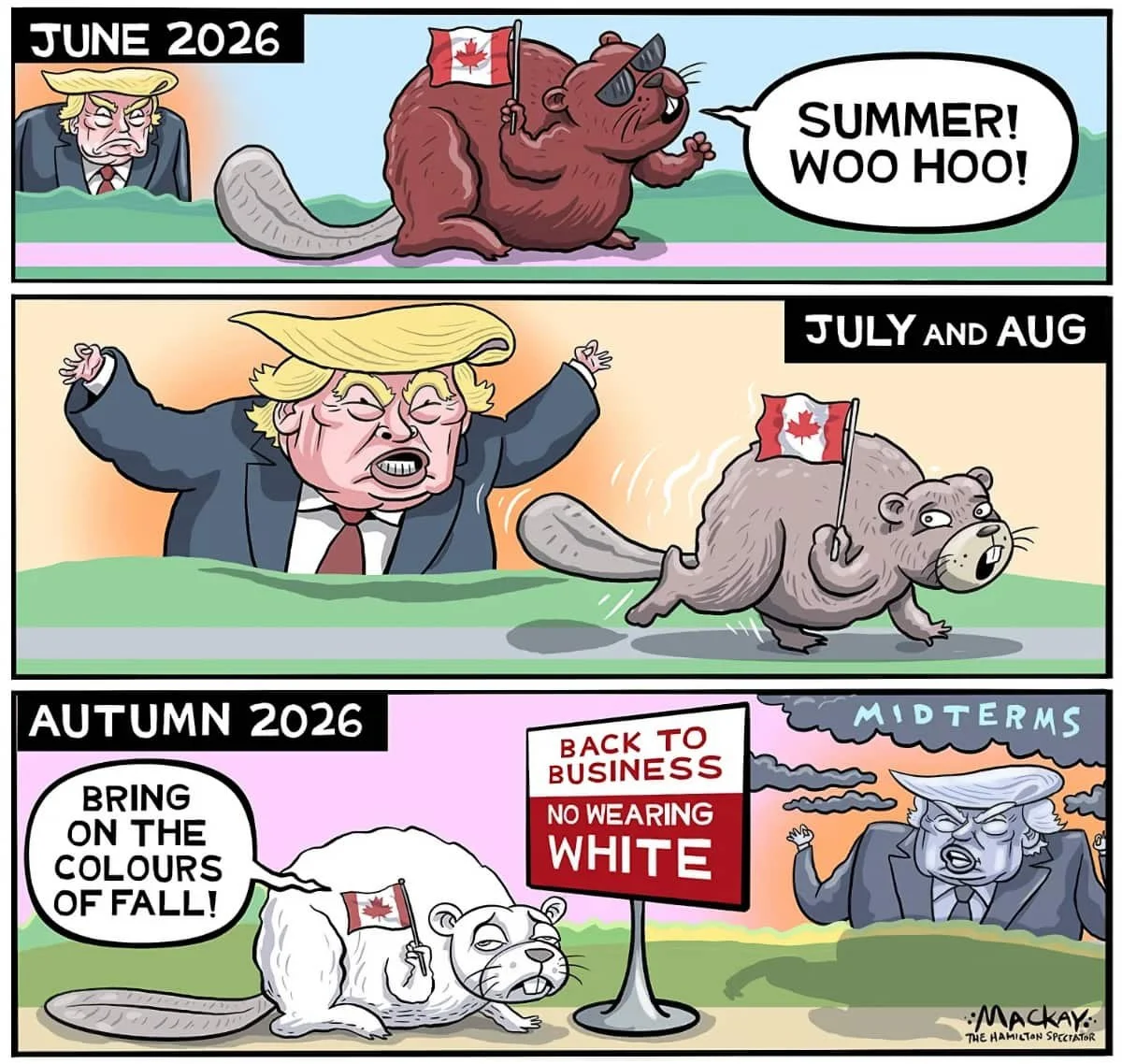 Editorial Cartoon: Bring on the Colours of Fall!