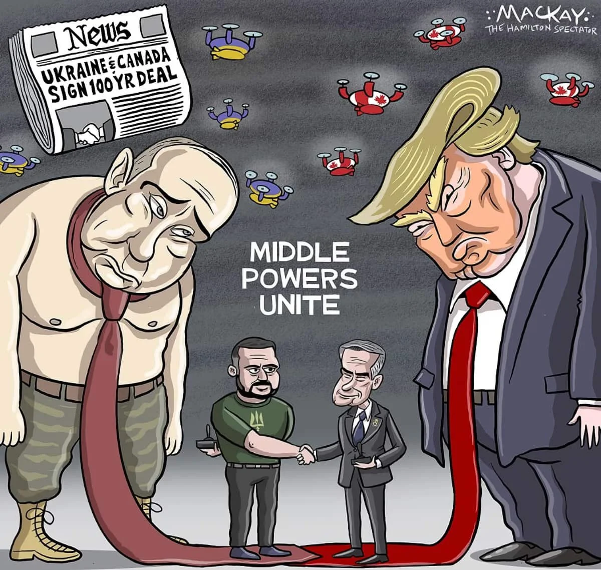 Editorial Cartoon: Middle Powers Unite
