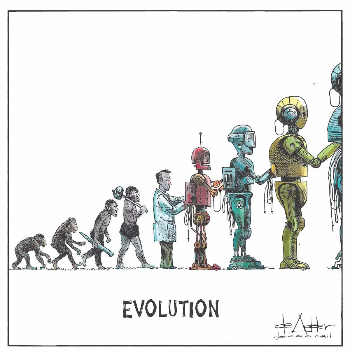 Editorial Cartoon: Evolution