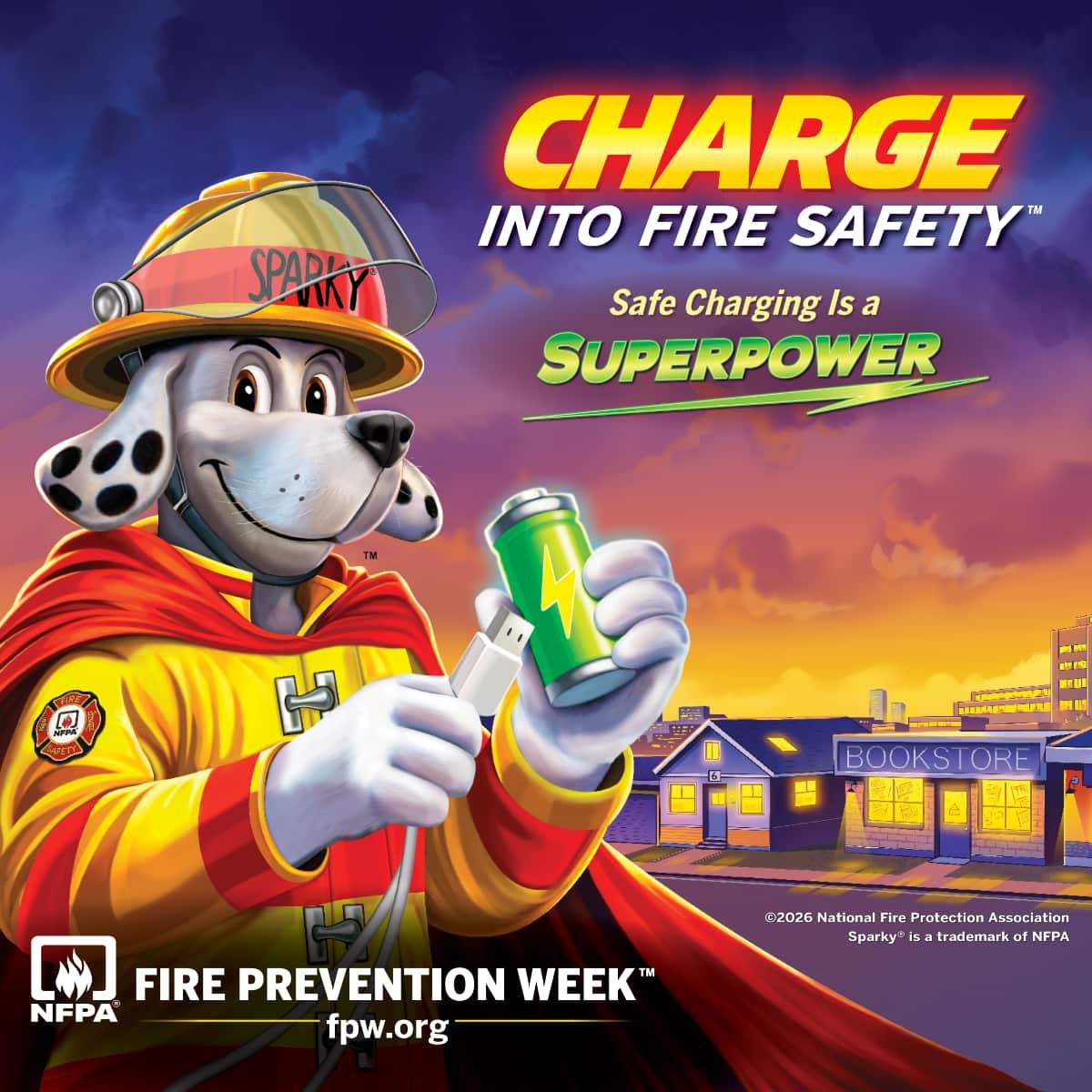 Kindersley Fire Department kicks off Fire Prevention Week with safe charging message
