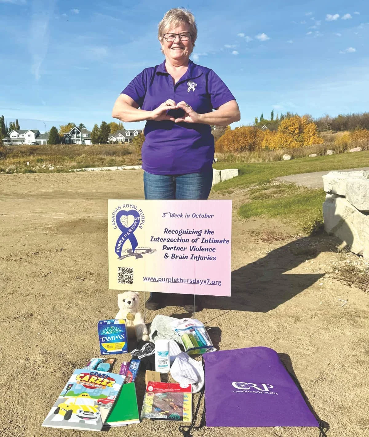 Kindersley Royal Purple hosts first Care Bag Walk
