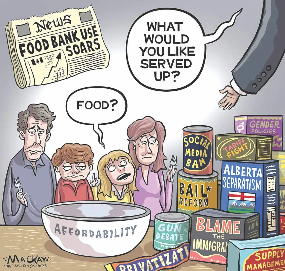 Editorial Cartoon: Food?