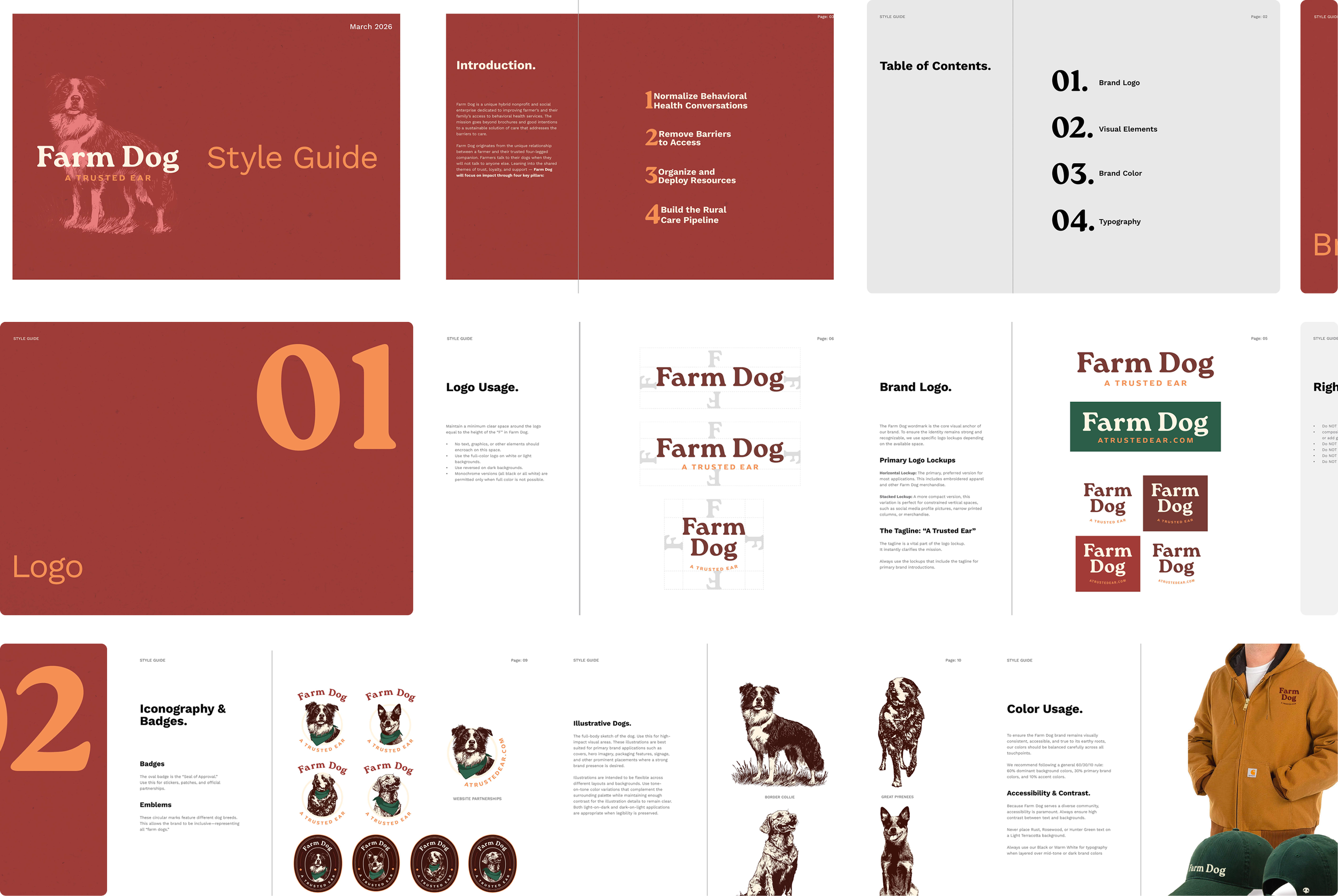 Farm Dog Style Guide Pieces