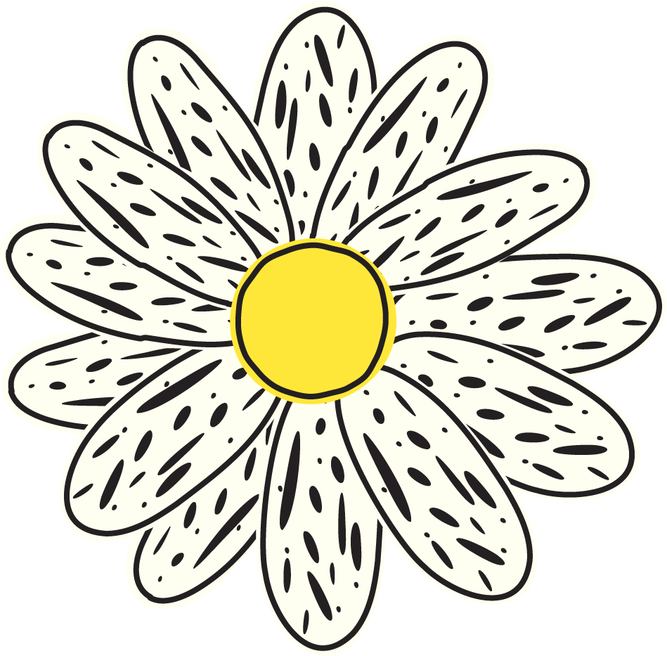 White flower illustration