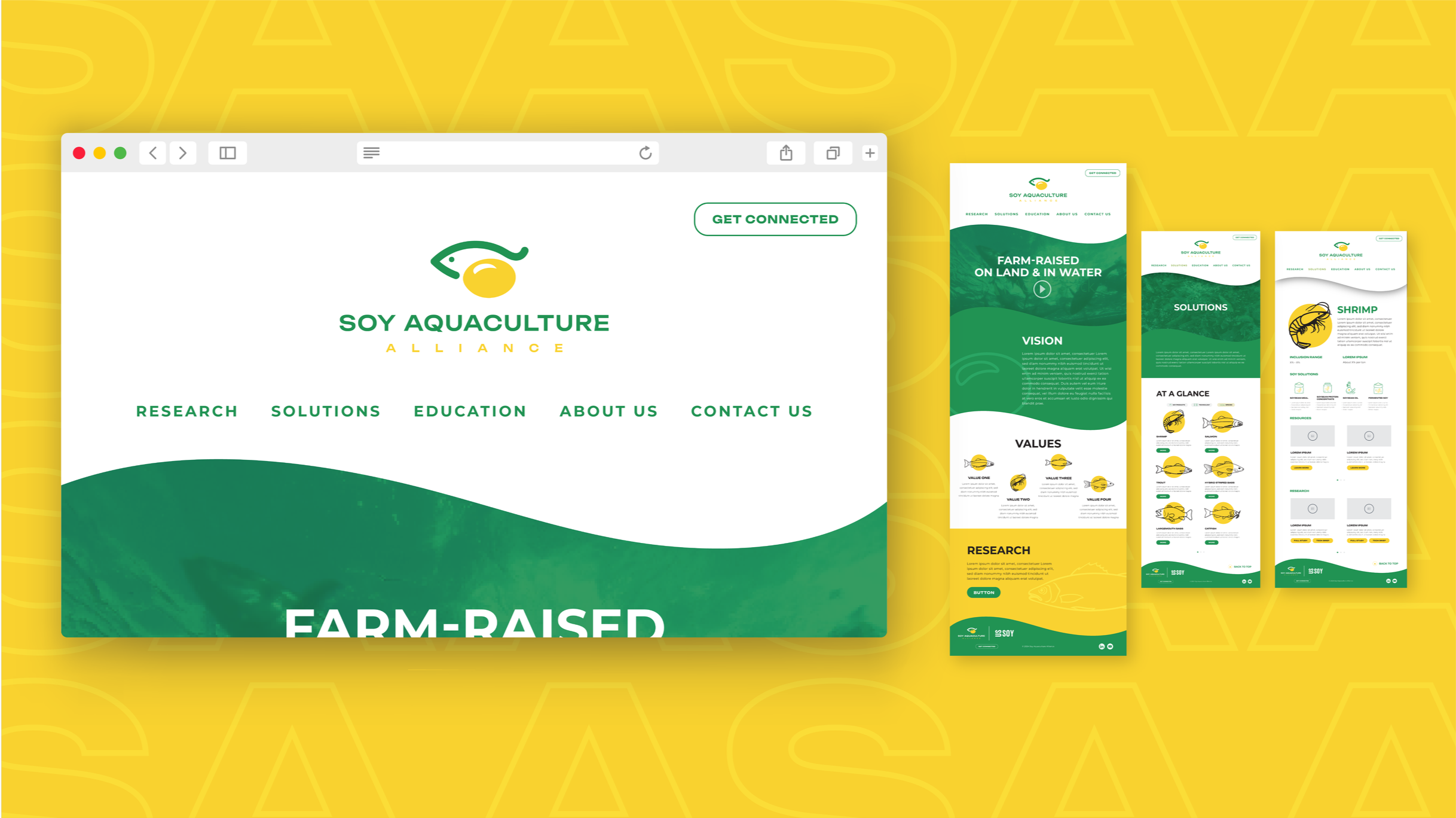 SAA's website layout design
