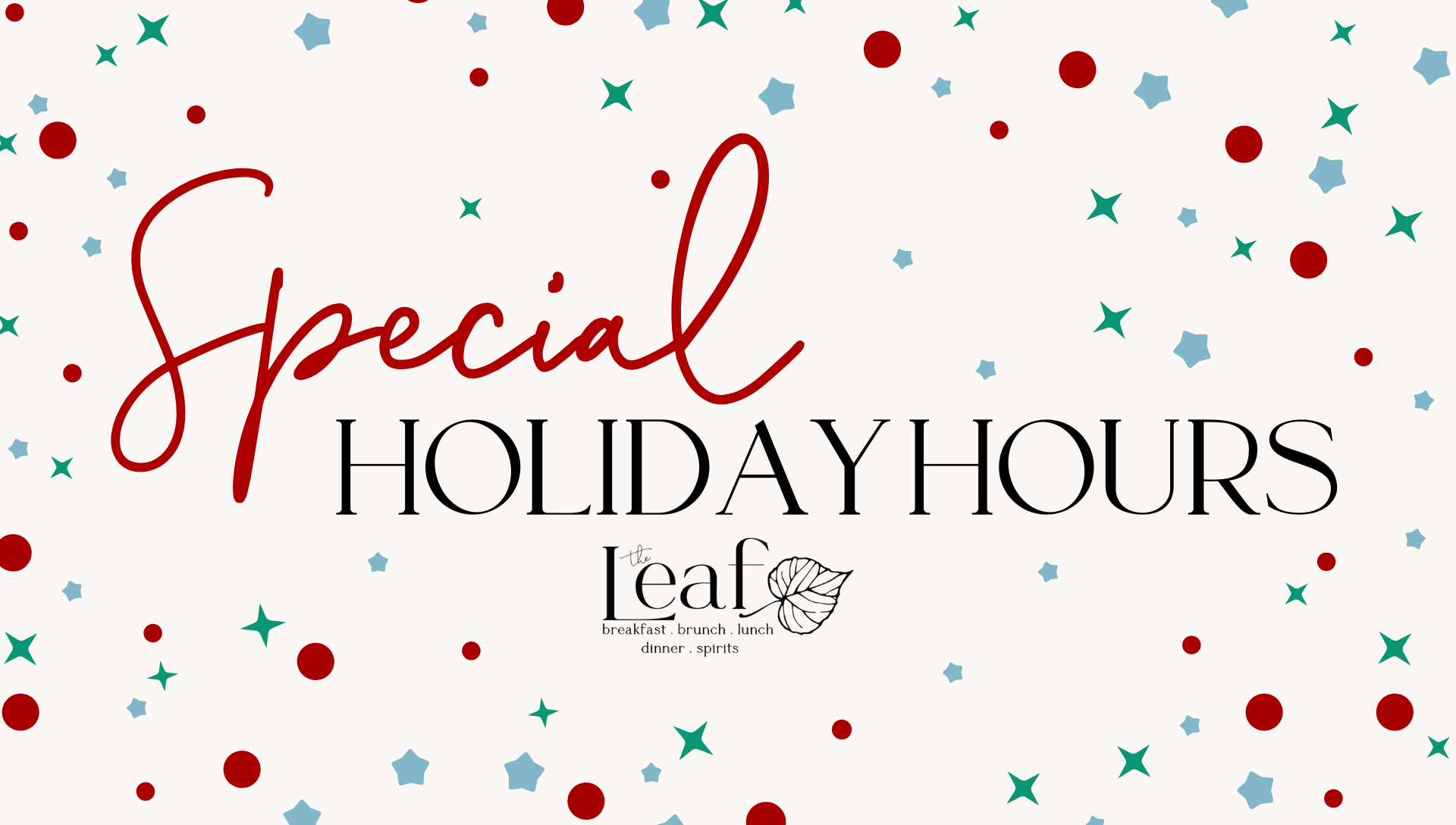 updated holiday hours