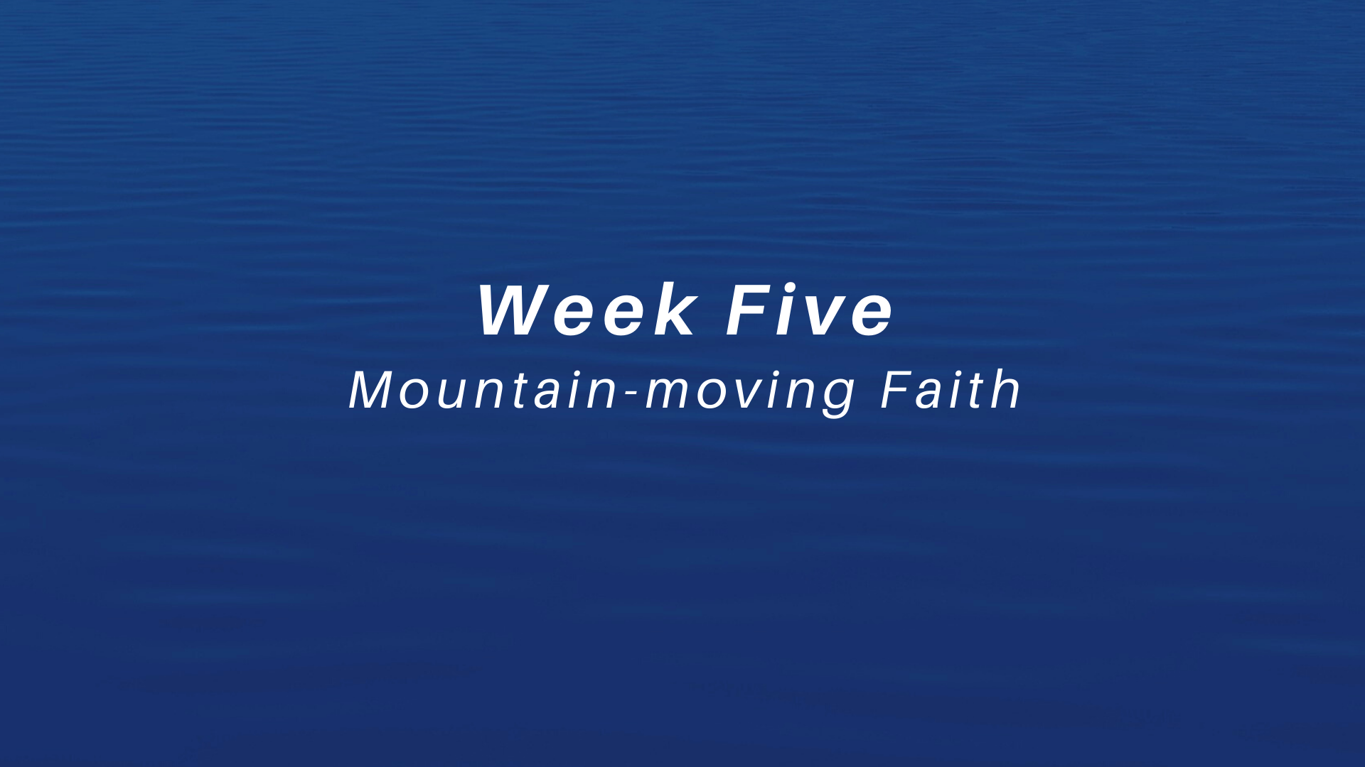 Devotionals for Wednesday: May 5