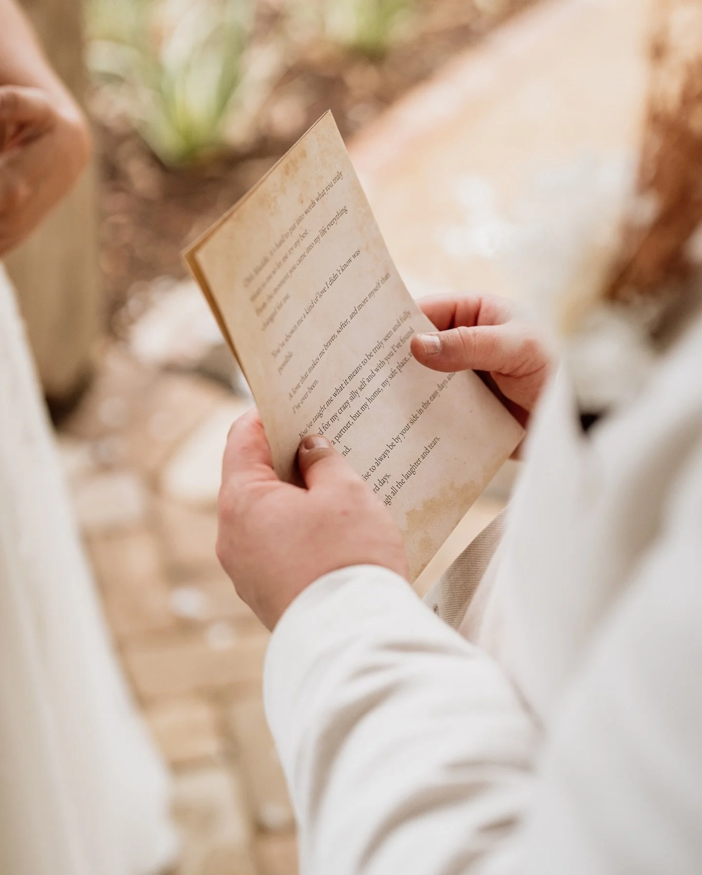 Maddie &amp; Ben chose to keep their personal vows until after their ceremony, making the moment all about them, allowing the 2 of them to say all the things that might be too personal to say in front of a huge crowd. We really love this idea and thi