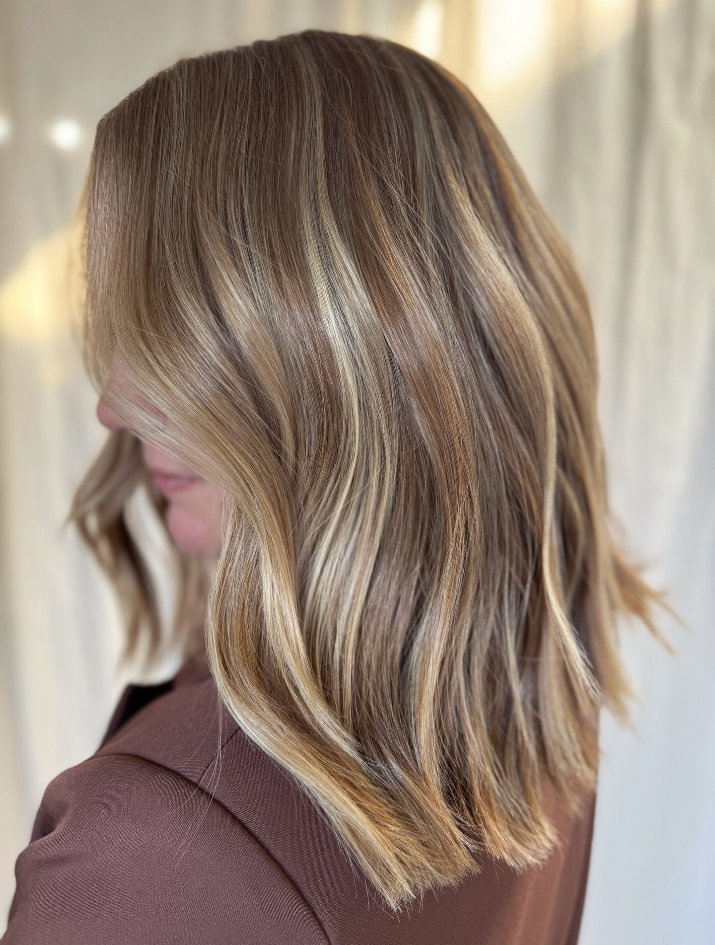 Ribbons of blonde and a fresh length for my beautiful friend, @gina_grace_e
