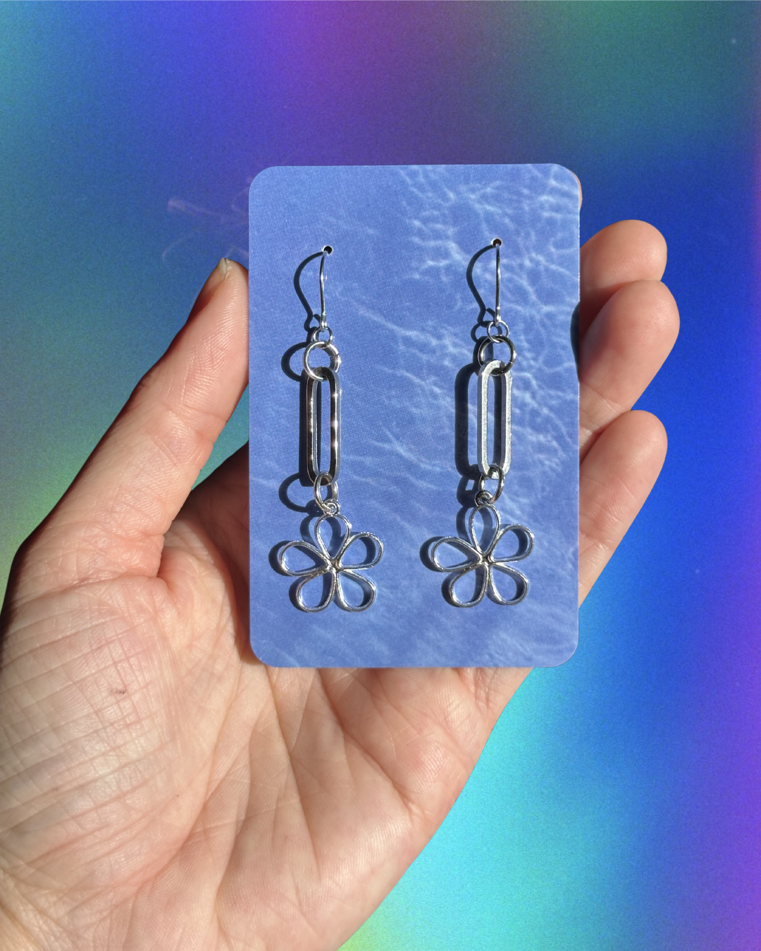 shape link earrings