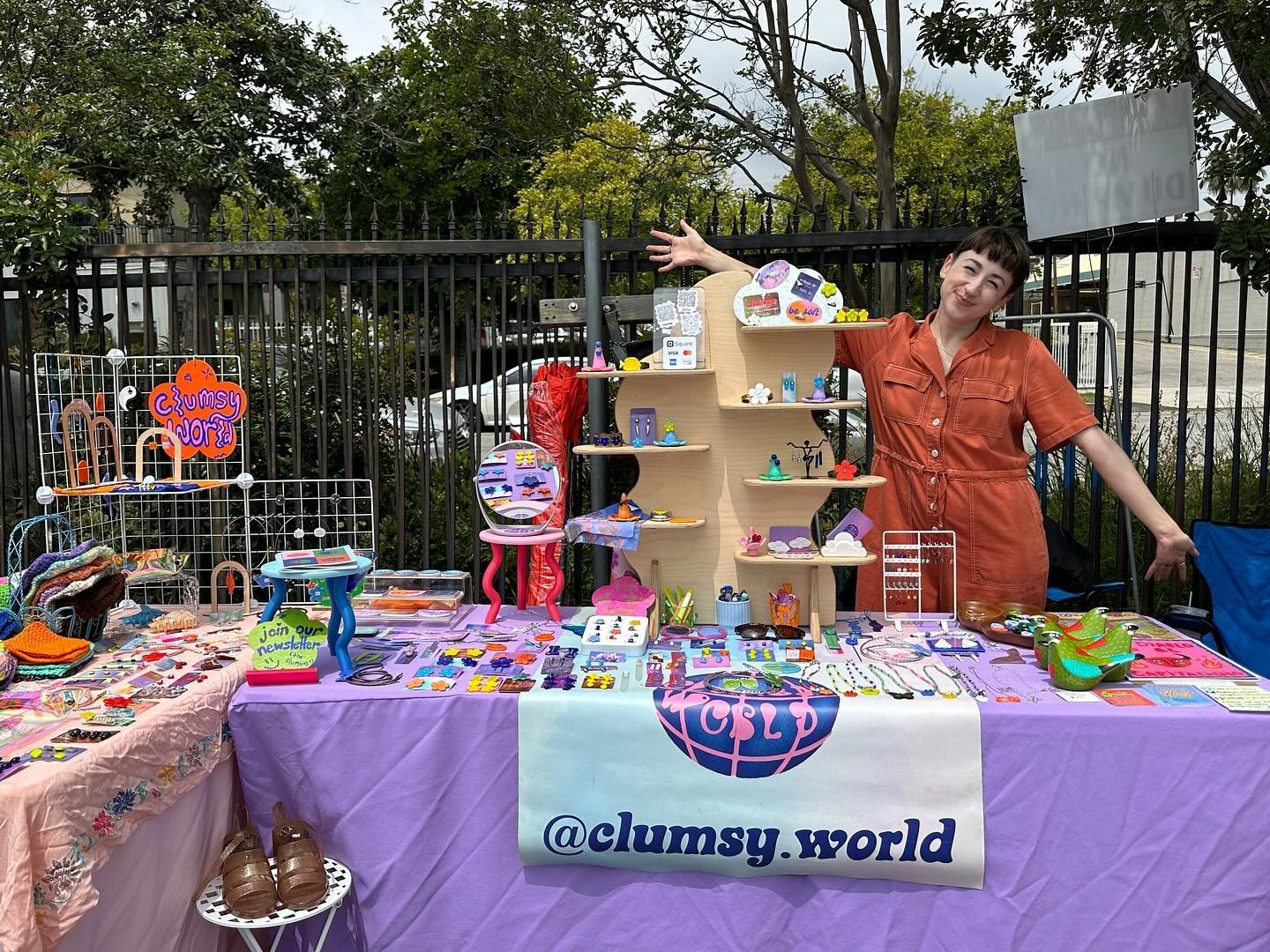 had such a sweet day @juniorhighla for the @tatsnbabesla x @varsity.fartclub mother&rsquo;s day market!!! big thx to all my vendor neighbors and all the cuties that came thru! i&rsquo;m so grateful to be a part of the junior high community!! 🥰