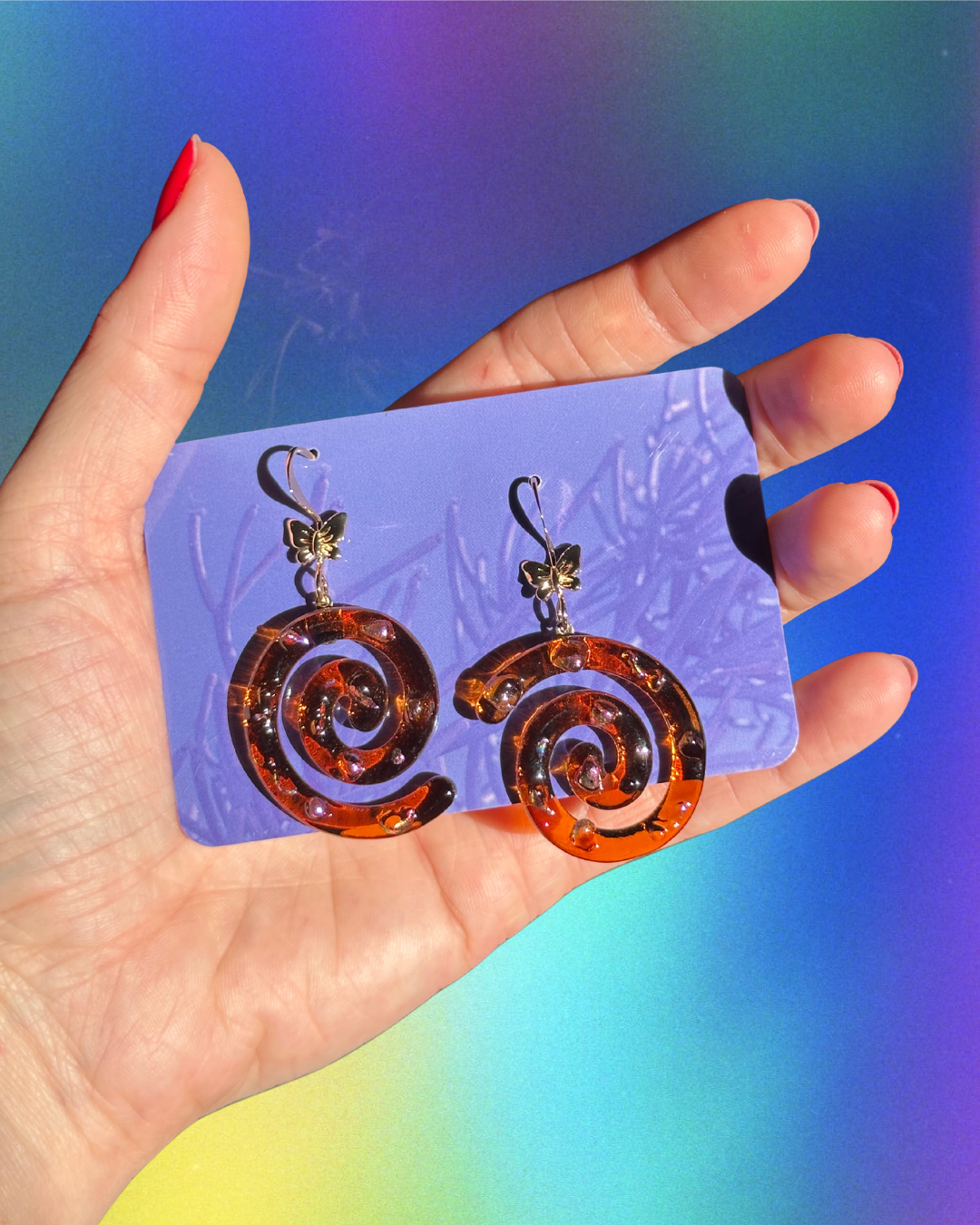 spiral earrings