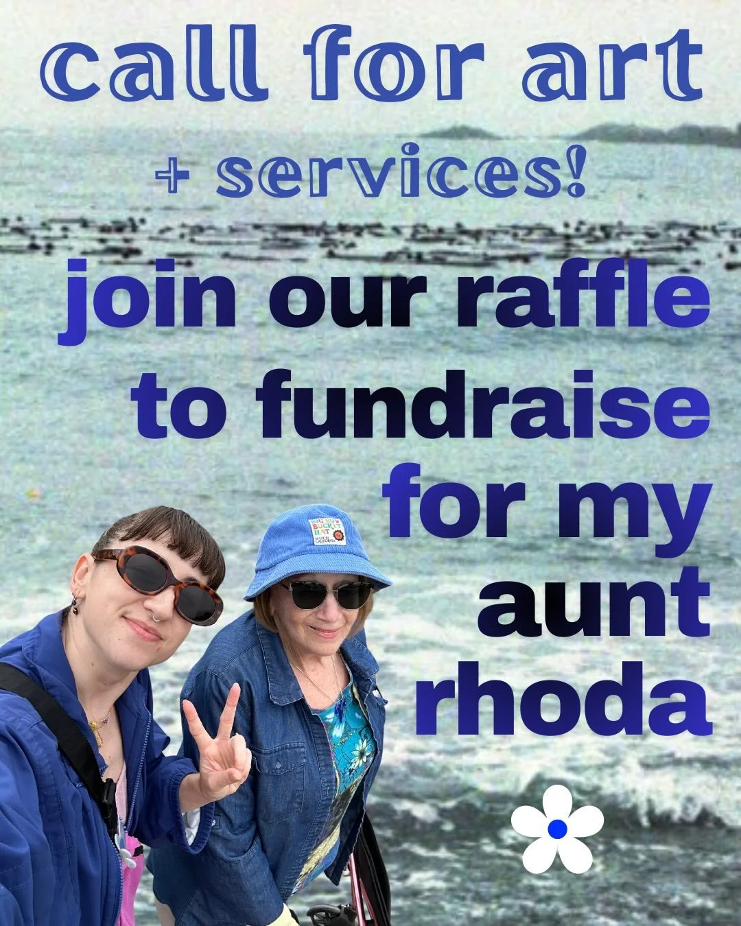 hello my sweet community 🩵 i am preparing a raffle to fundraise for my aunt and we&rsquo;re collecting donations until monday 1/12!!! email or DM me a photo + description of your offering, along with a lil bio and ur ig handle!!

✰ update on my aunt