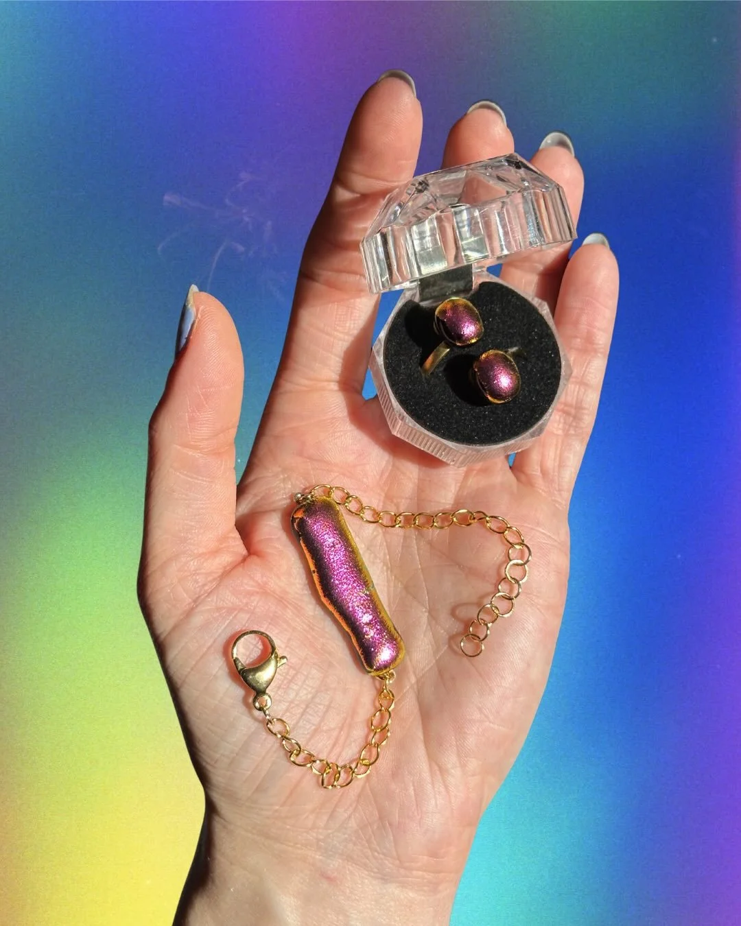 special matching ring + bracelet set for my mom&rsquo;s birthday 💗 i can make more like these!! DM to order ur own custom set, perfect for a vday gift or just to treat yourself 😚

~

#customjewelry #matchingset #valentinesgifts #handmadejewelry #ha