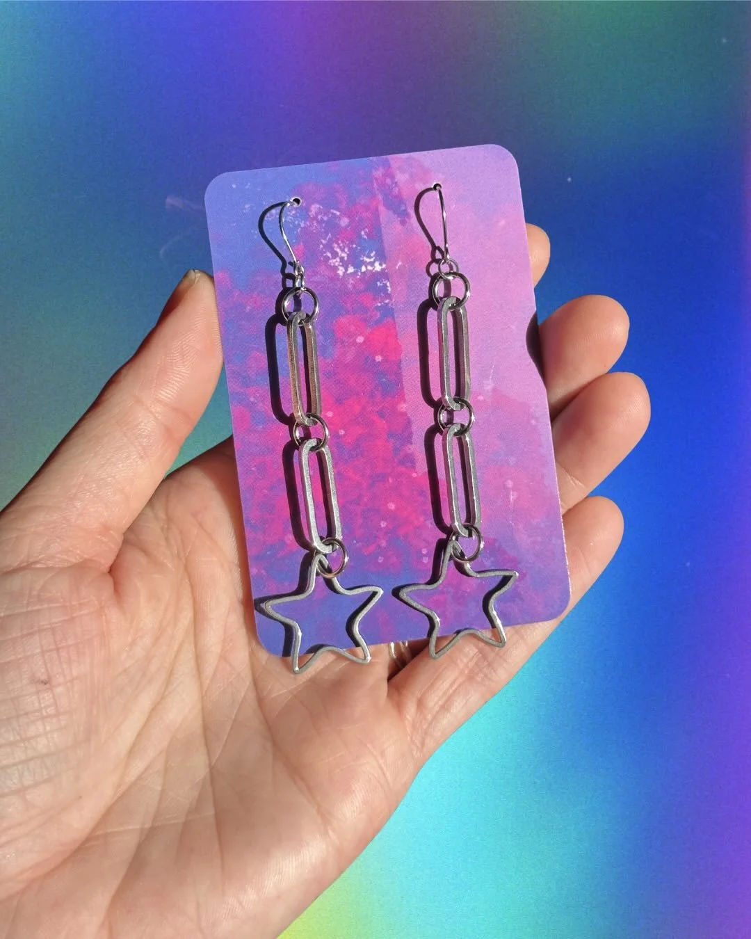 shape link earrings have dropped on the site 🔗 

🌸 c l u m s y w o r l d . c o m 💖