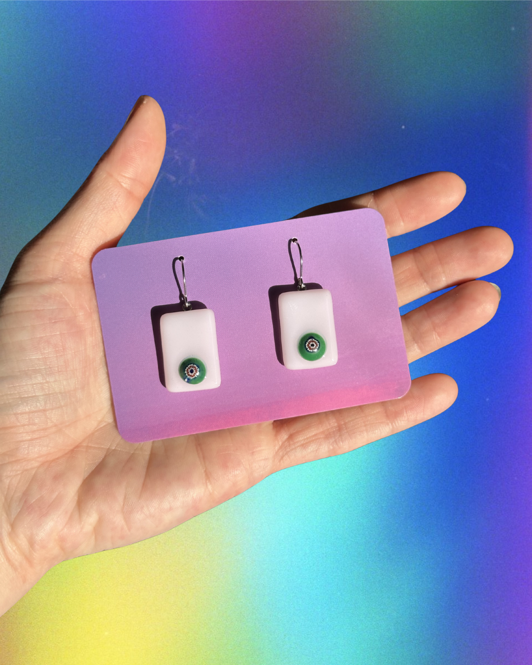 millefiori earrings