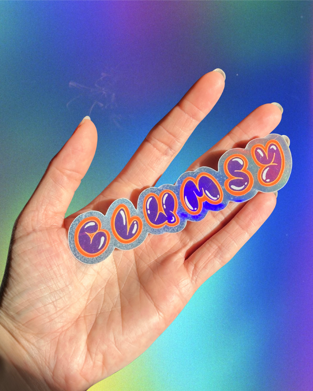 clumsy bubble sticker