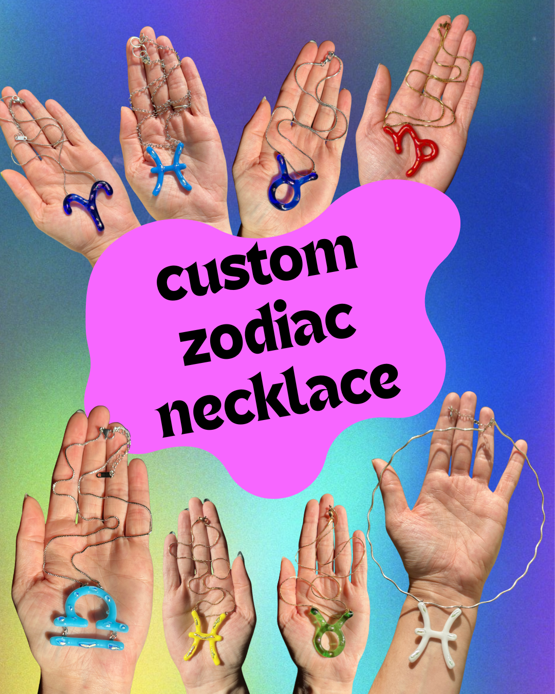 custom zodiac necklace preorder