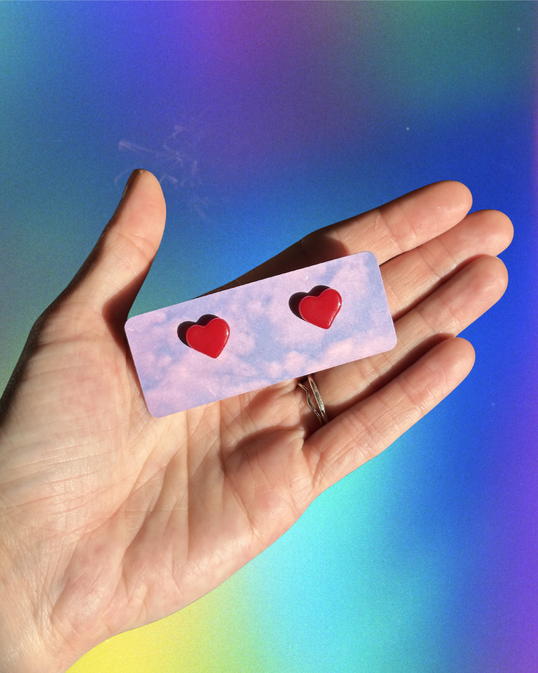 heart studs