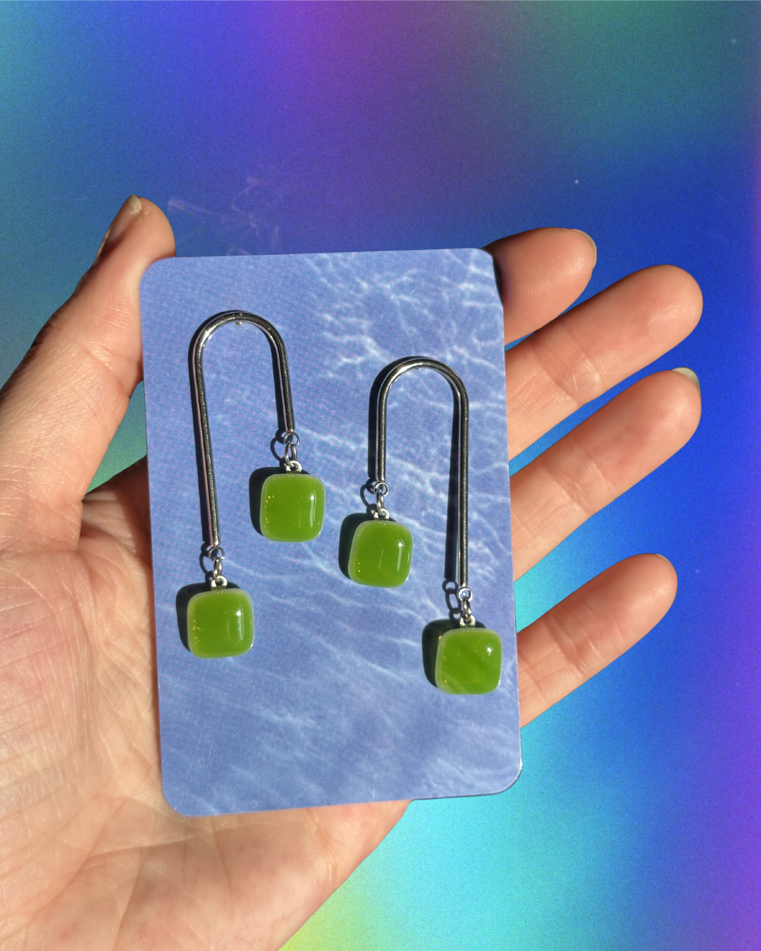 double drop earrings