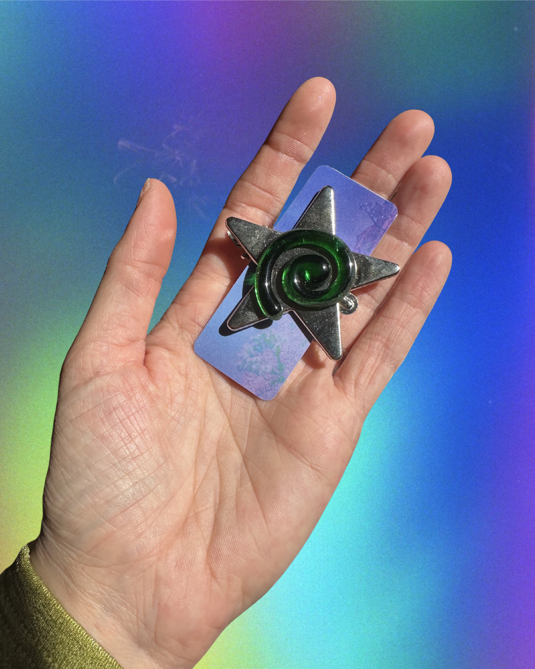spiral star hair clip