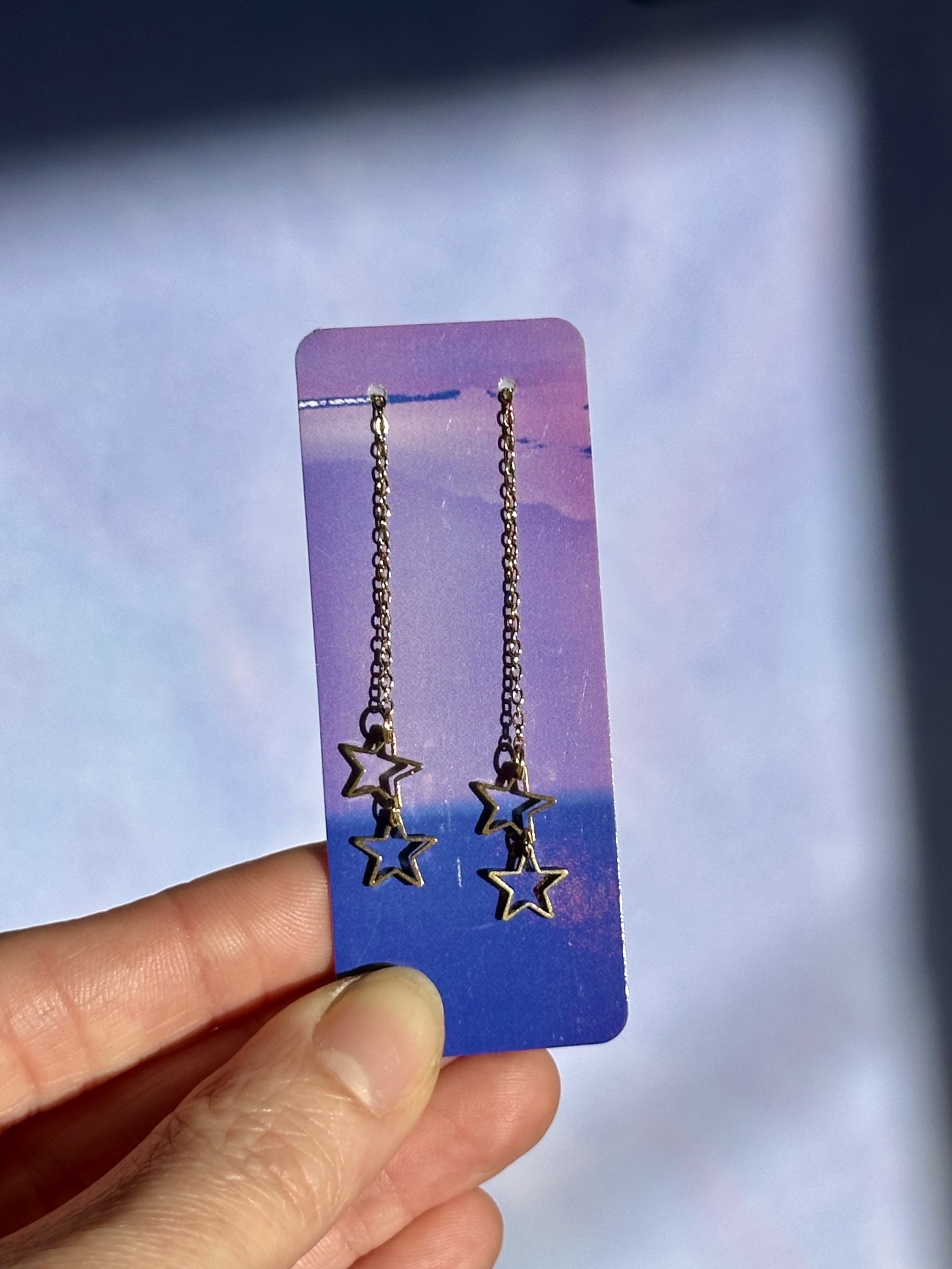 chain dangle earrings