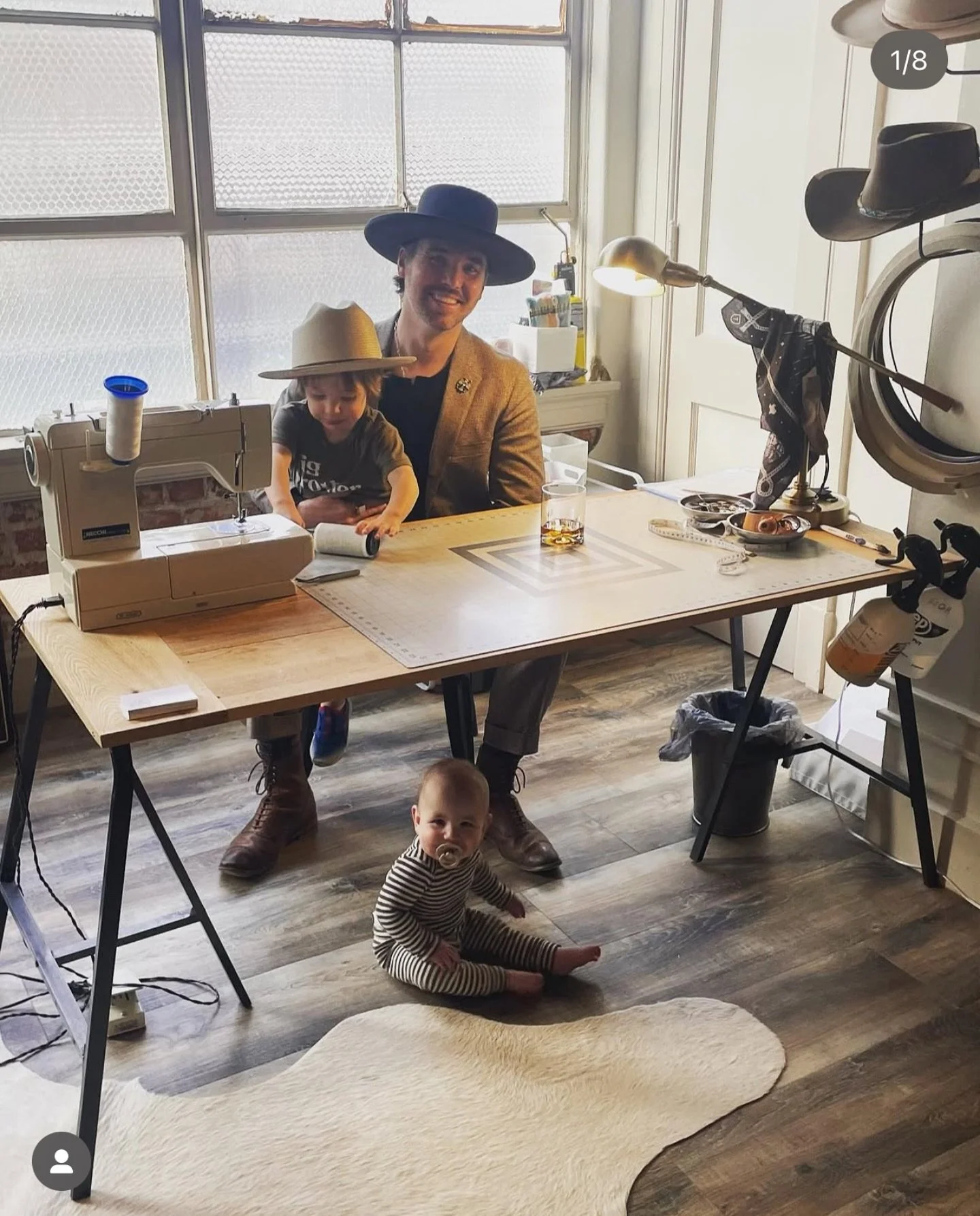 From a time not too long ago. Here’s to following dreams! 🥂 
•
#djameshats #customhatsbillings #montana #hatshop