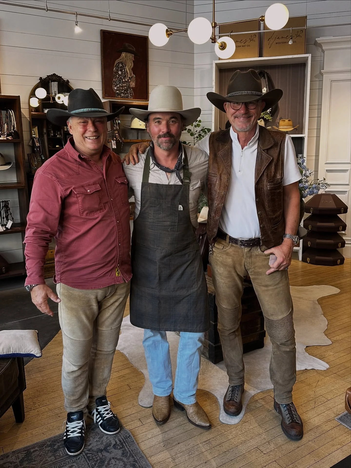 Making hats. Making friends.
&bull;
#djameshats #customhat #montanahatter