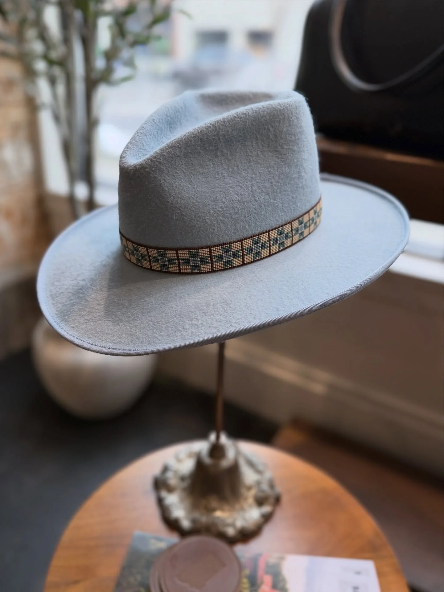 Blue Christmas. 
&bull;
#djameshats #customhat #montanahatter